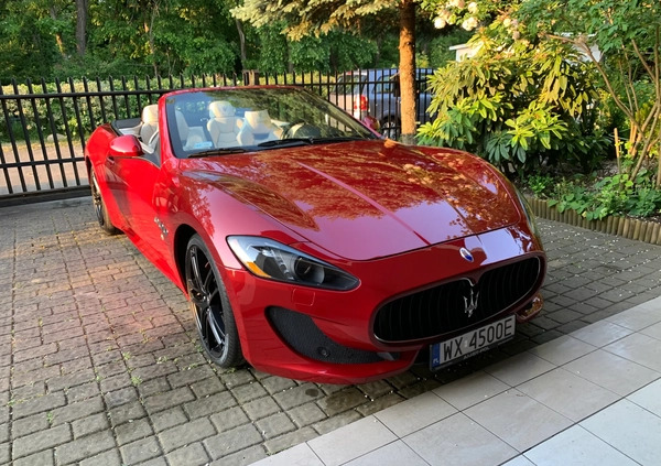 Maserati GranCabrio cena 299000 przebieg: 40700, rok produkcji 2015 z Warszawa małe 562